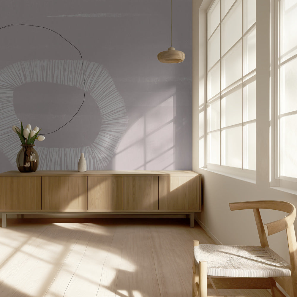 Soft Geometric Dance | Wallpaper