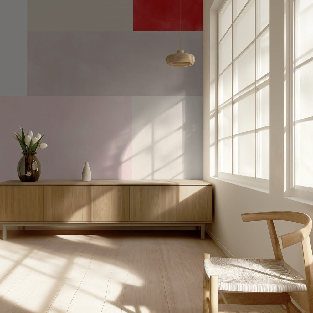 Geometric Grid of Soft Pastel Colors | Wallpaper