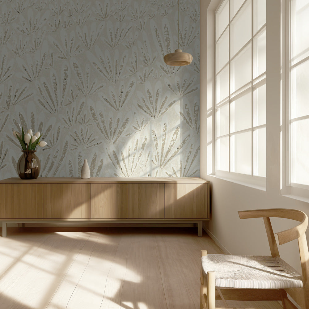 calming essentials meadow neutral white | Wallpaper