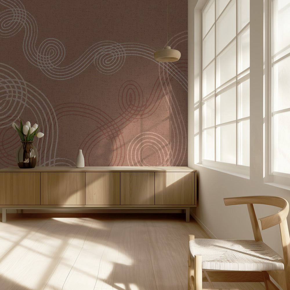 calming essentials loops Mocha Mousse | Wallpaper