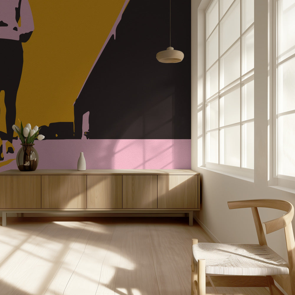 Silhouette of a Woman Walking | Wallpaper