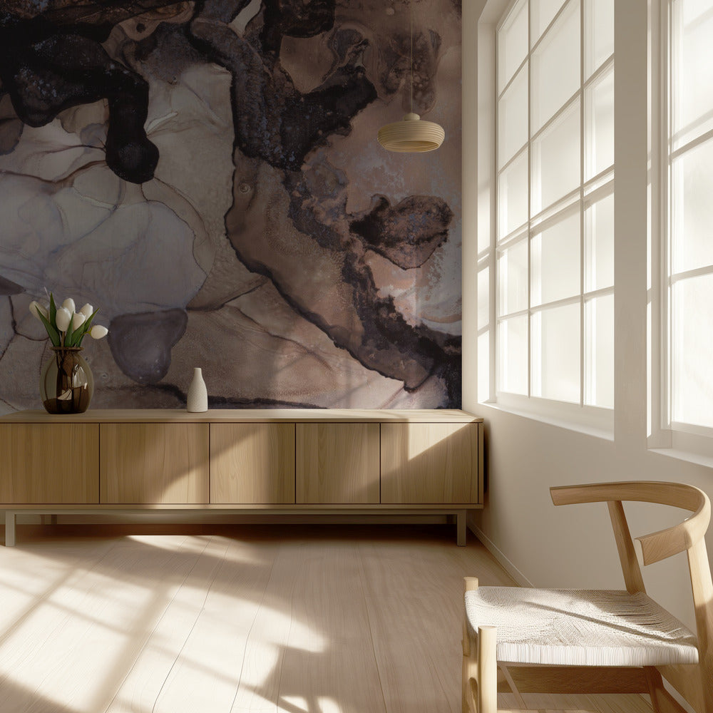 Earthy Tones and Swirling Patterns | Wallpaper