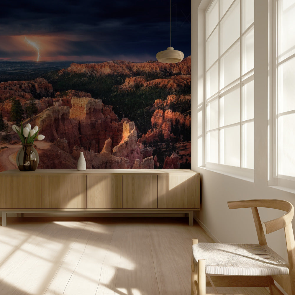 Lightning over Bryce Canyon | Wallpaper