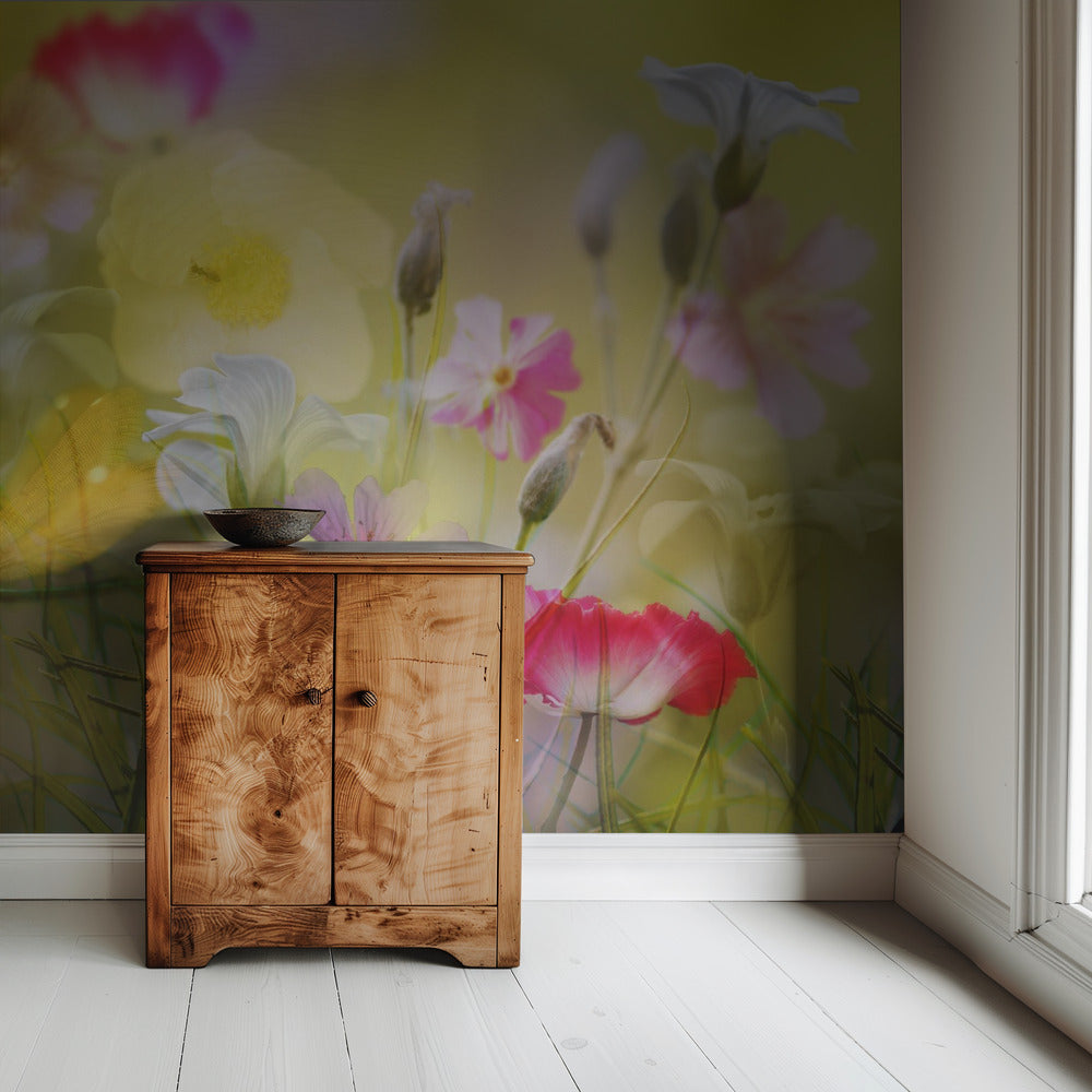 Tiny garden in a summer field | Wallpaper