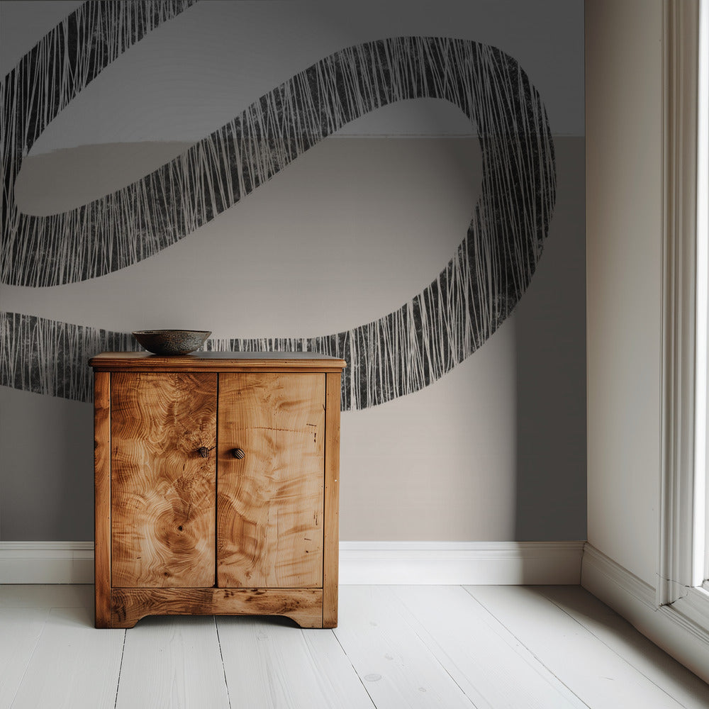 Textured Lines Over A Beige And White Background | Wallpaper