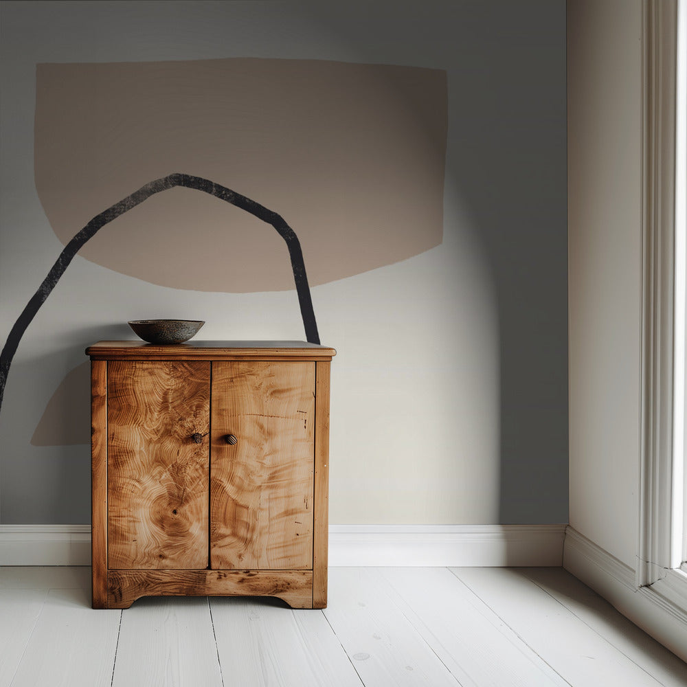 Geometric Shapes In Earthy Tones | Wallpaper