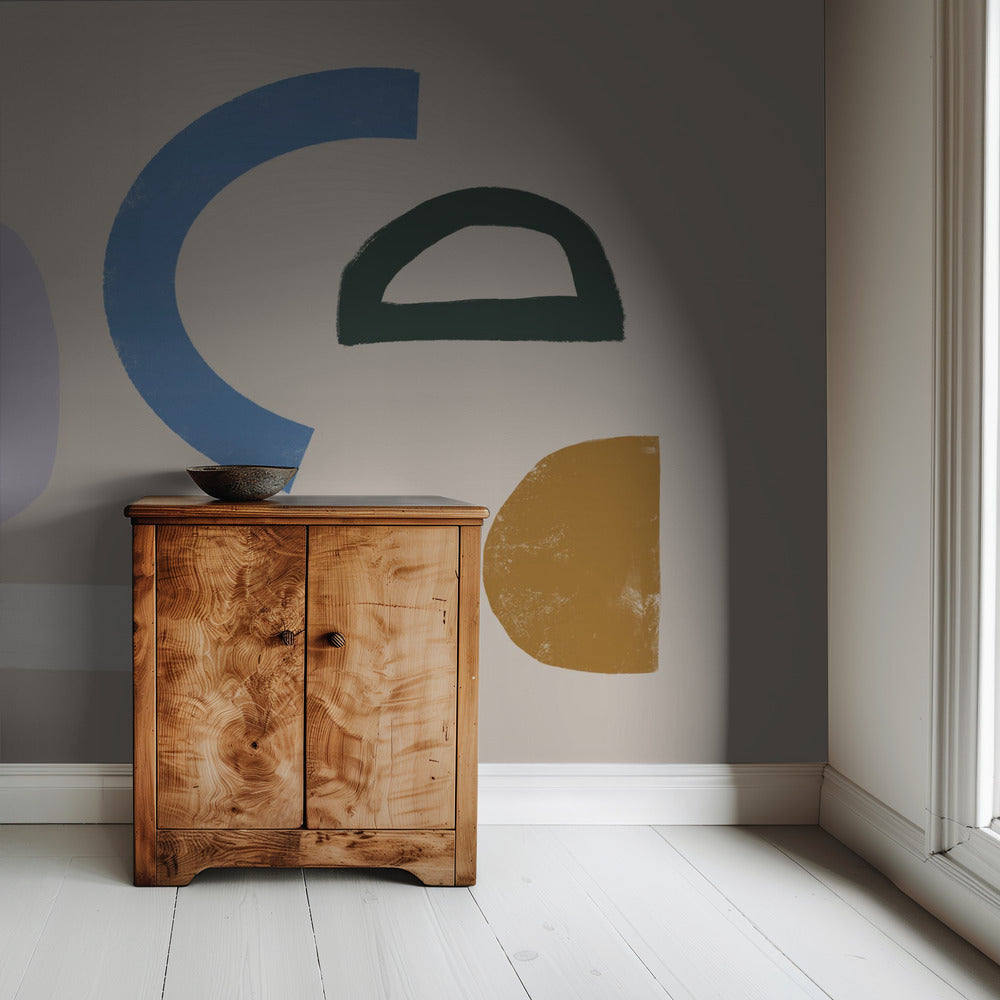 Minimalist Shapes in Muted Colors | Wallpaper