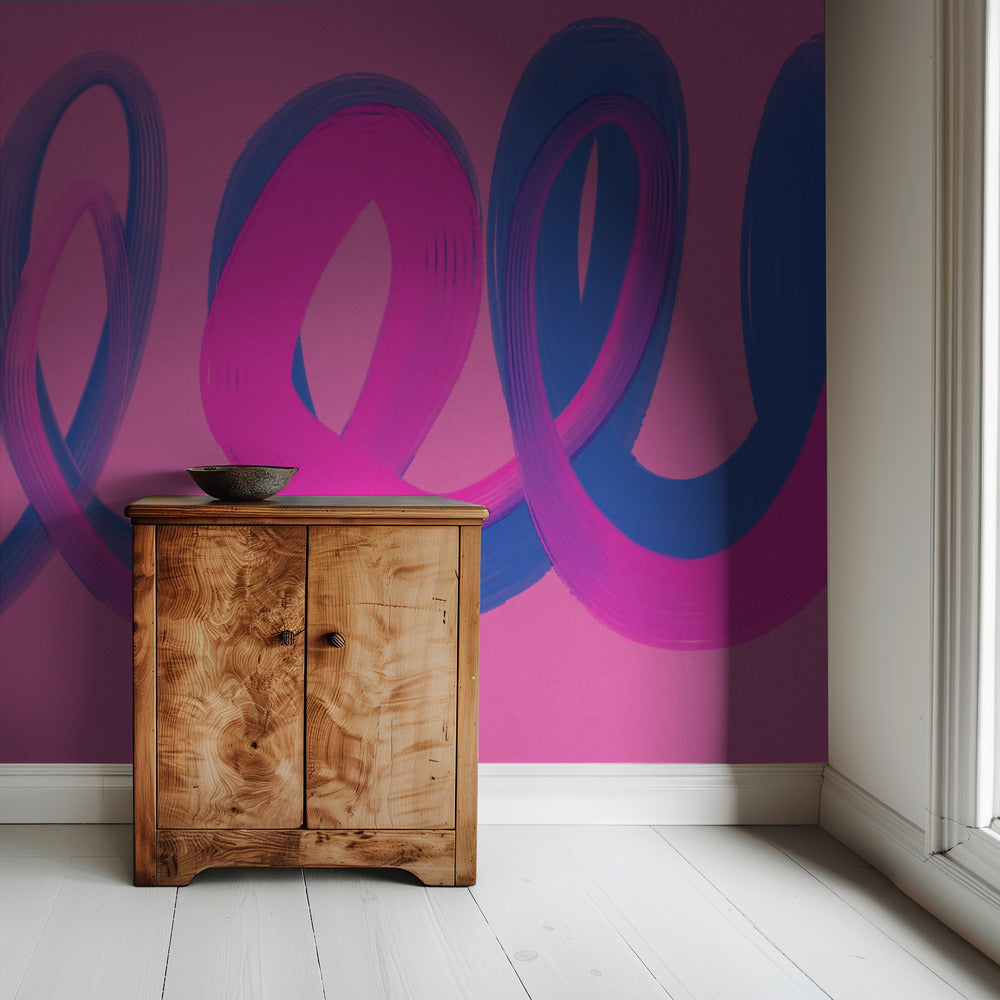 Neon Ribbon Dance | Wallpaper