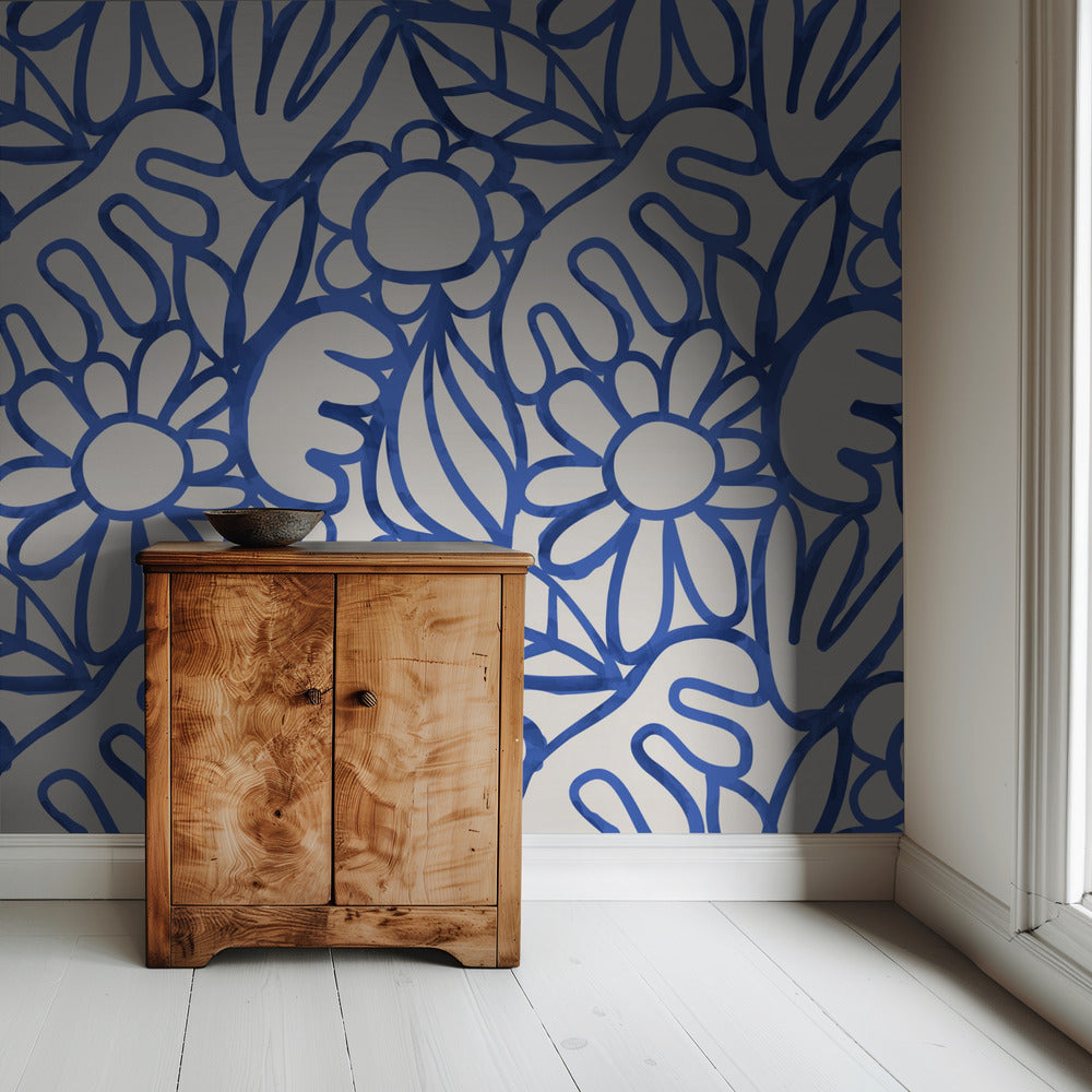 Floral Harmony Maze | Wallpaper