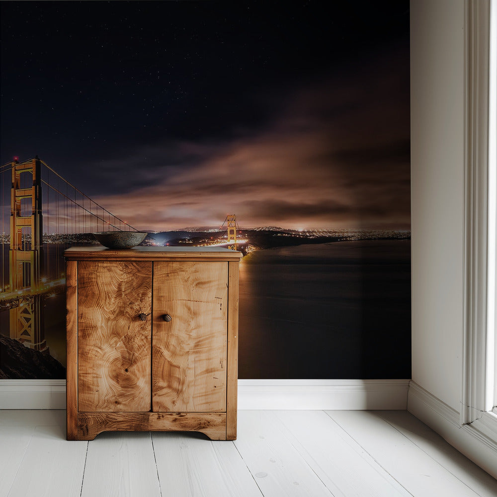 Golden Gate to Stars | Wallpaper