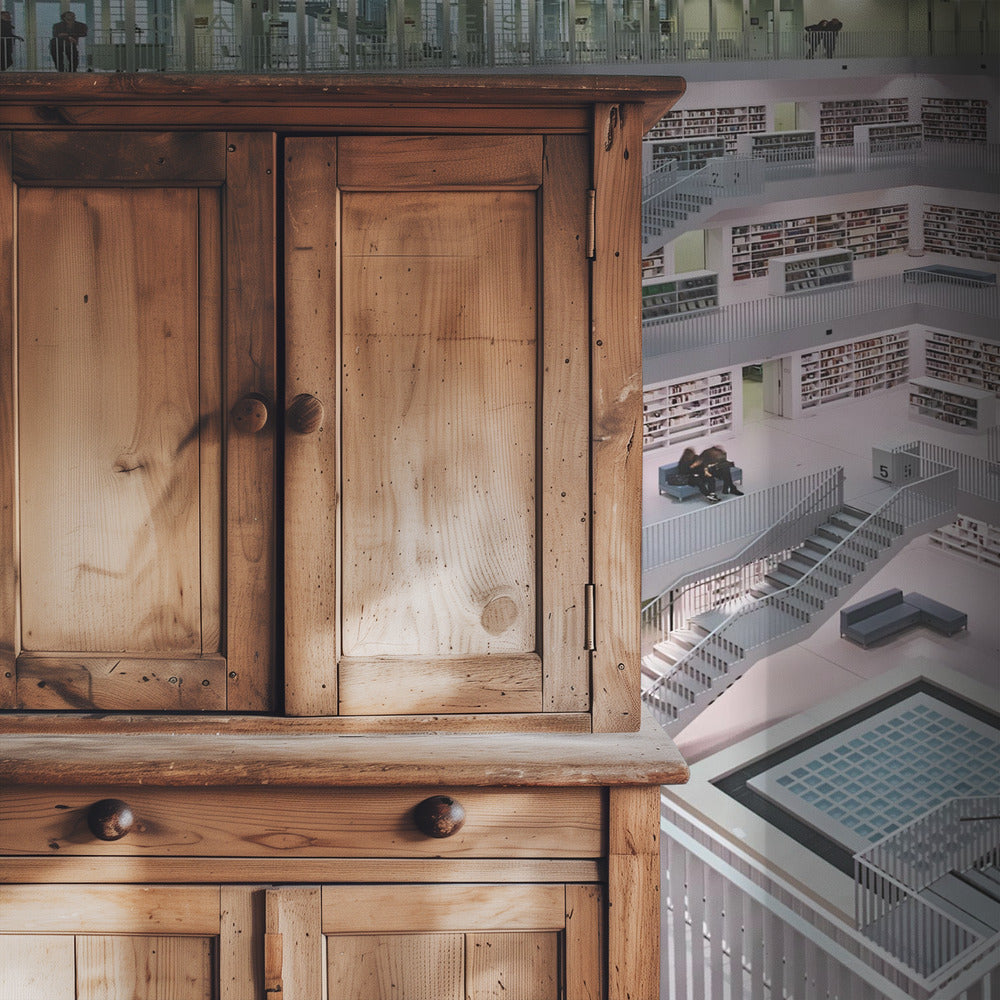 Stadtbibliothek Stuttgart inner space I | Wallpaper