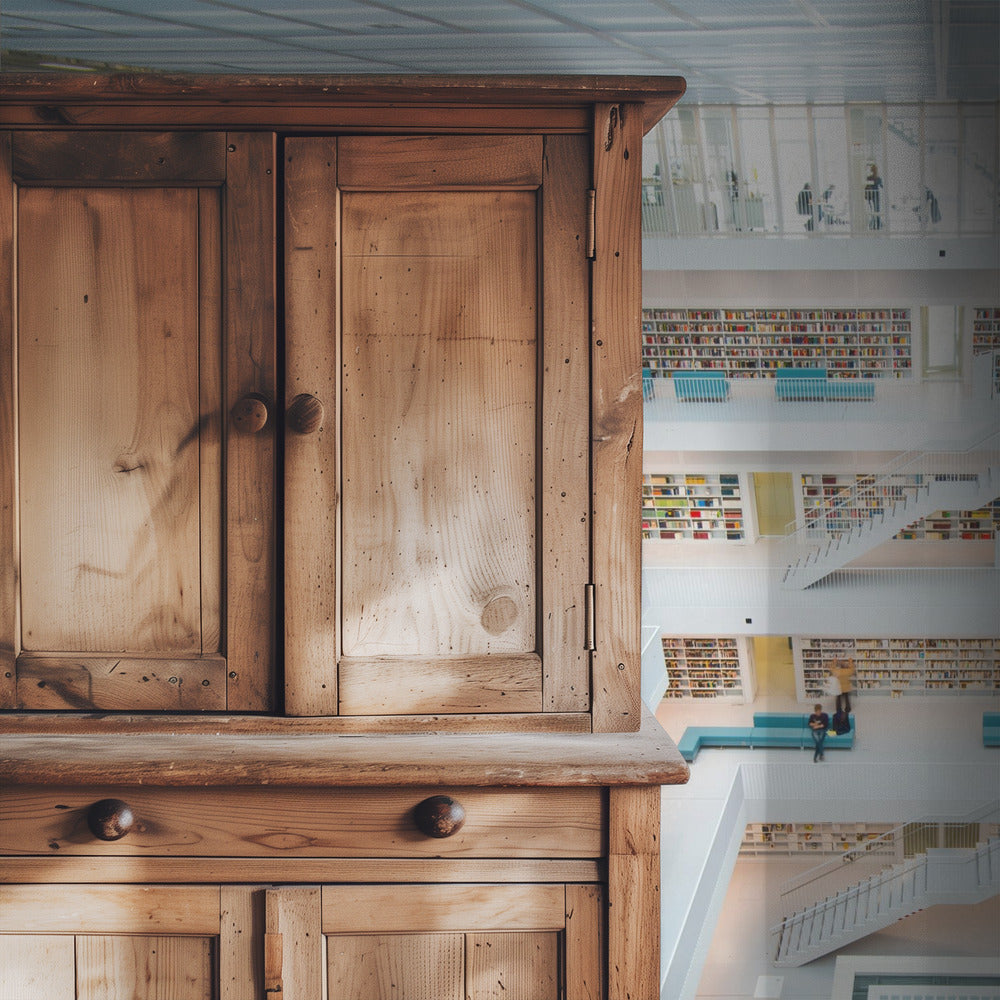 library Stuttgart | Wallpaper