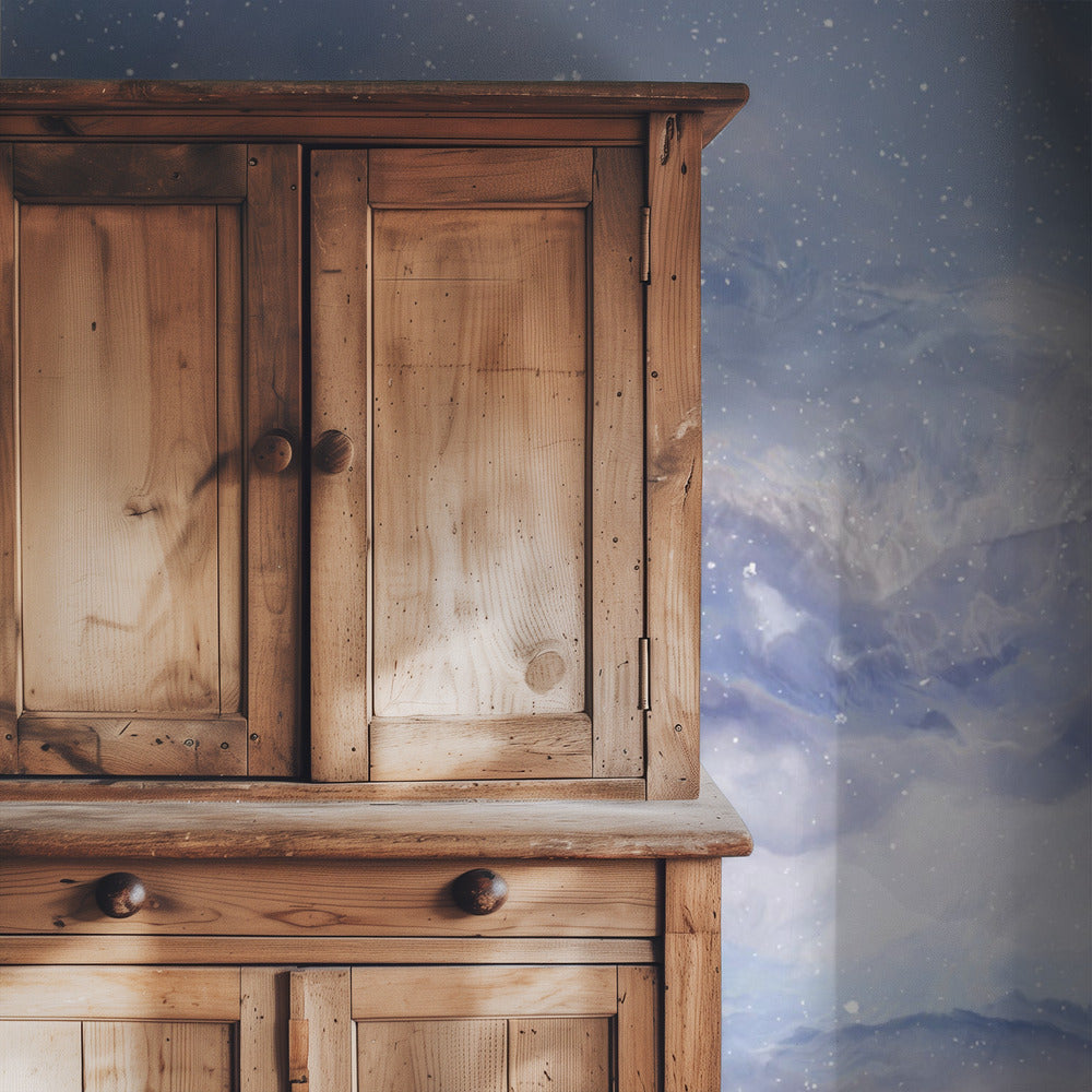 Mountains Under A Starry Sky | Wallpaper