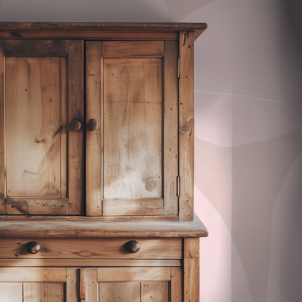 Pink Organic Shapes And Thin White Lines | Wallpaper