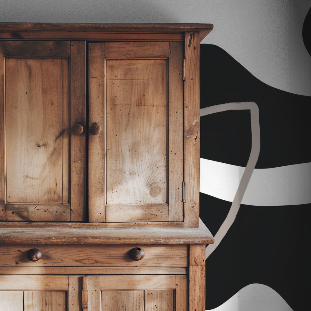 Black Shapes On A White Background | Wallpaper