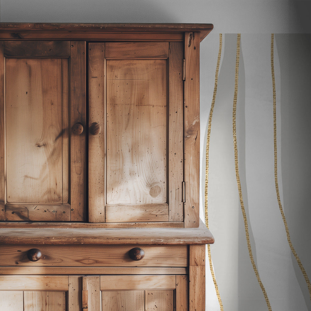 Gold And White Golden Waves | Wallpaper