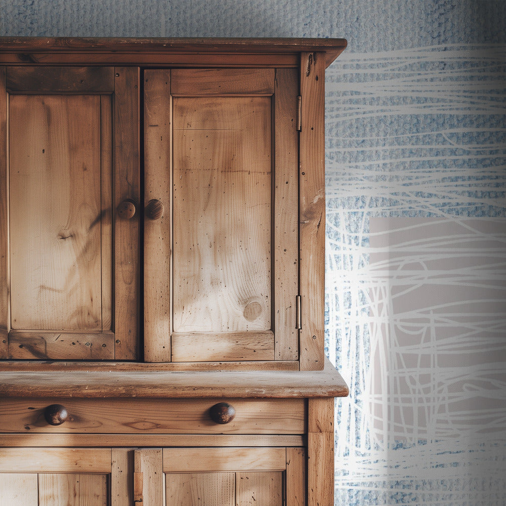 White Whirl Square | Wallpaper