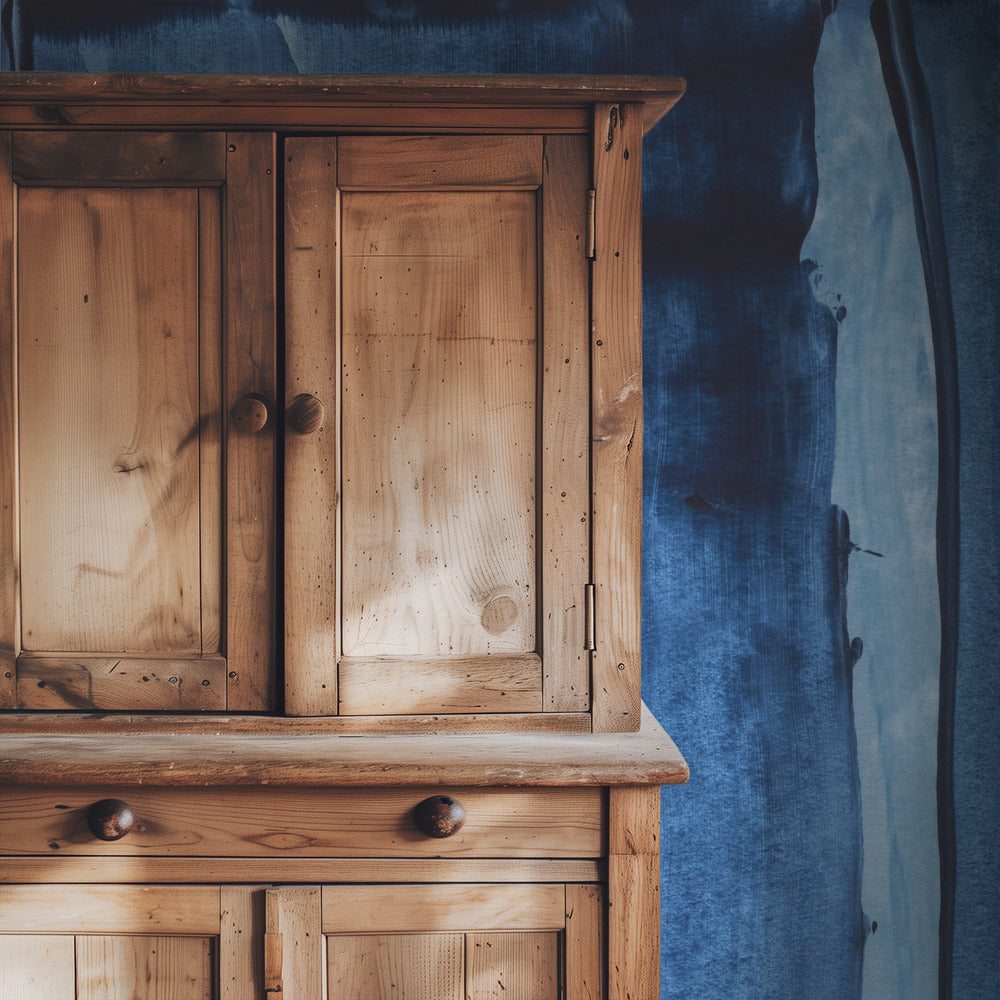 Blue Texture Flowing Vertical Lines | Wallpaper