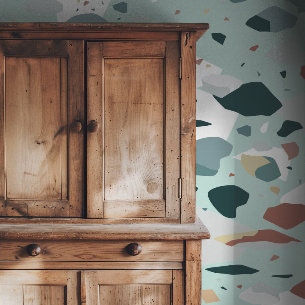 Terrazzo_Green | Wallpaper