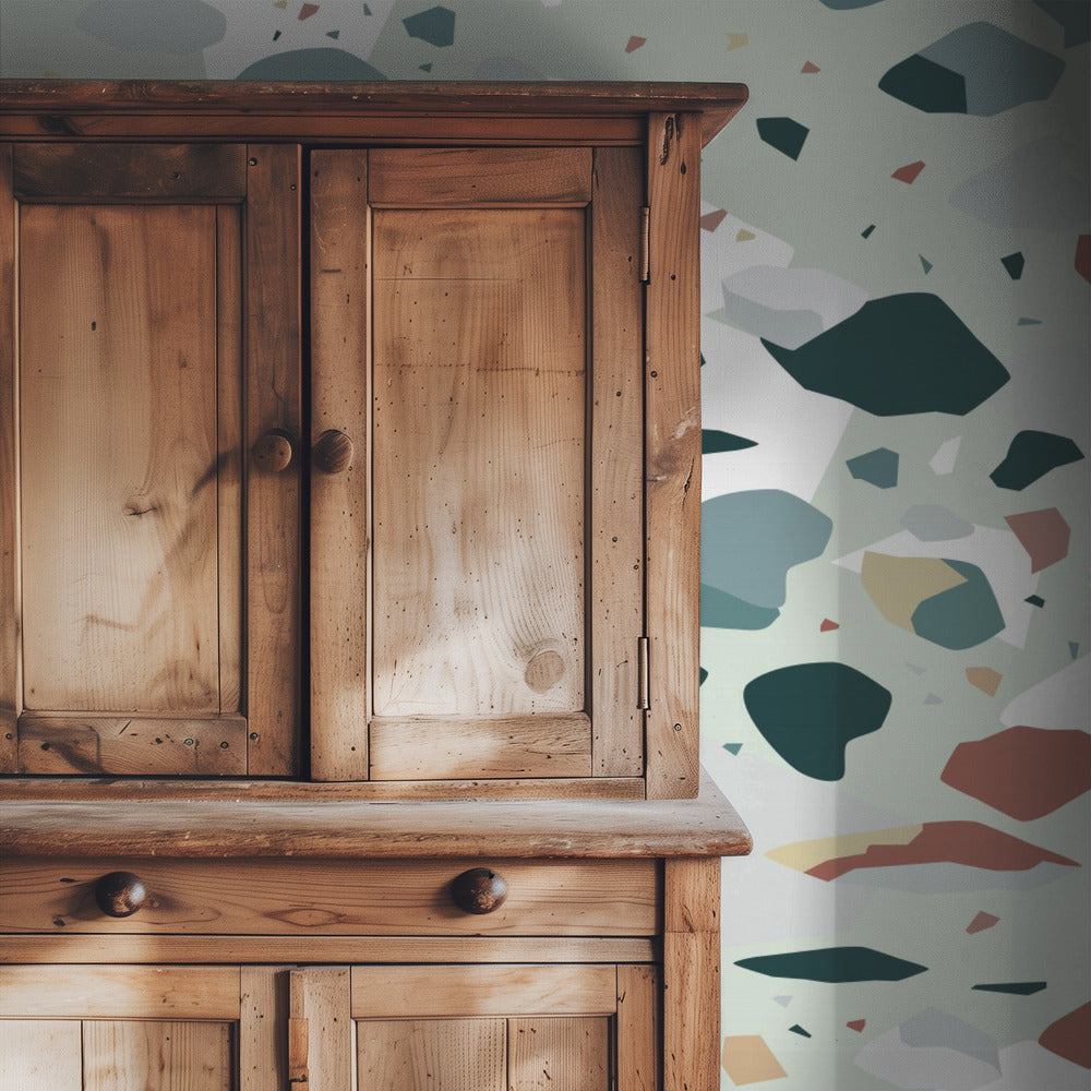 Terrazzo_Light Green | Wallpaper