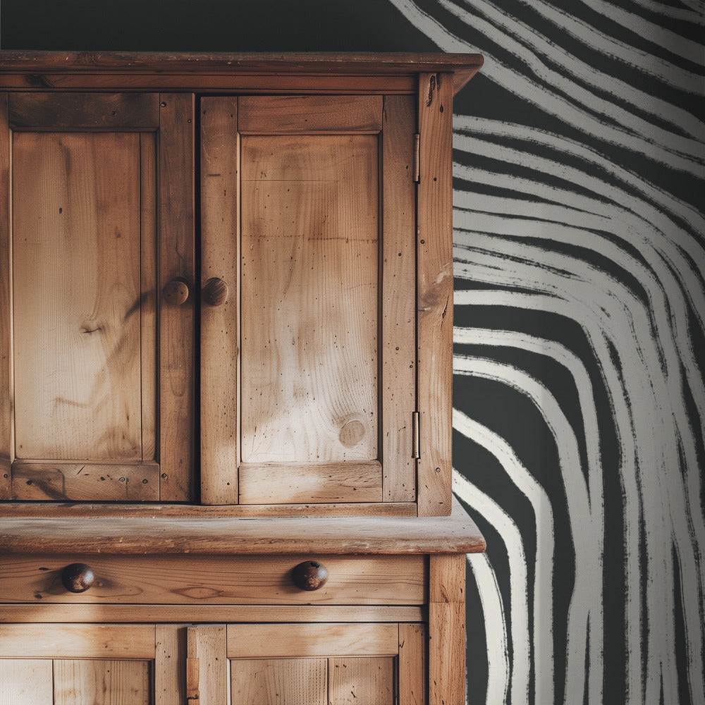 Curved Stripes Flow | Wallpaper