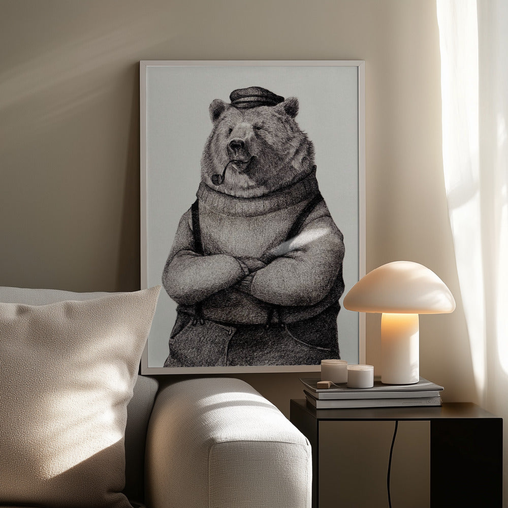 Bear In Vintage Attire | Poster