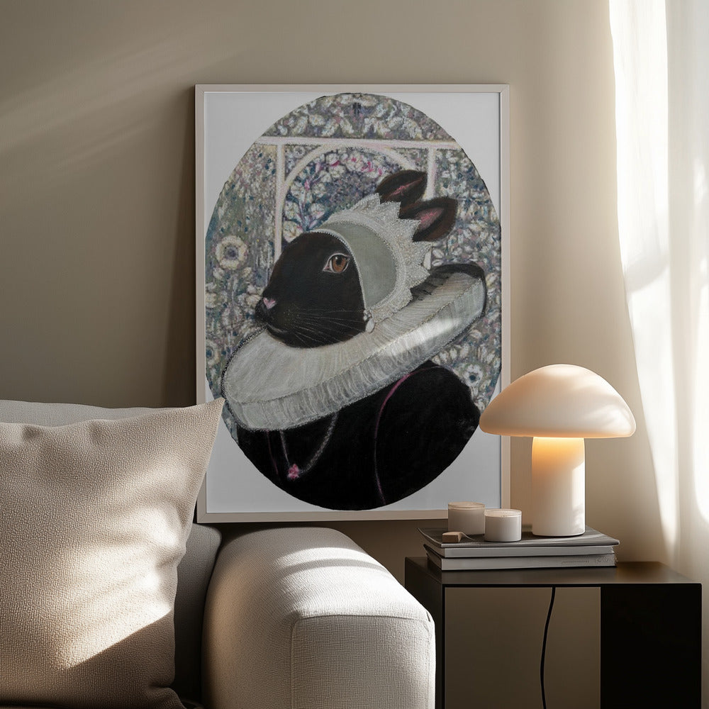 Regal Rabbit Portrait | Poster
