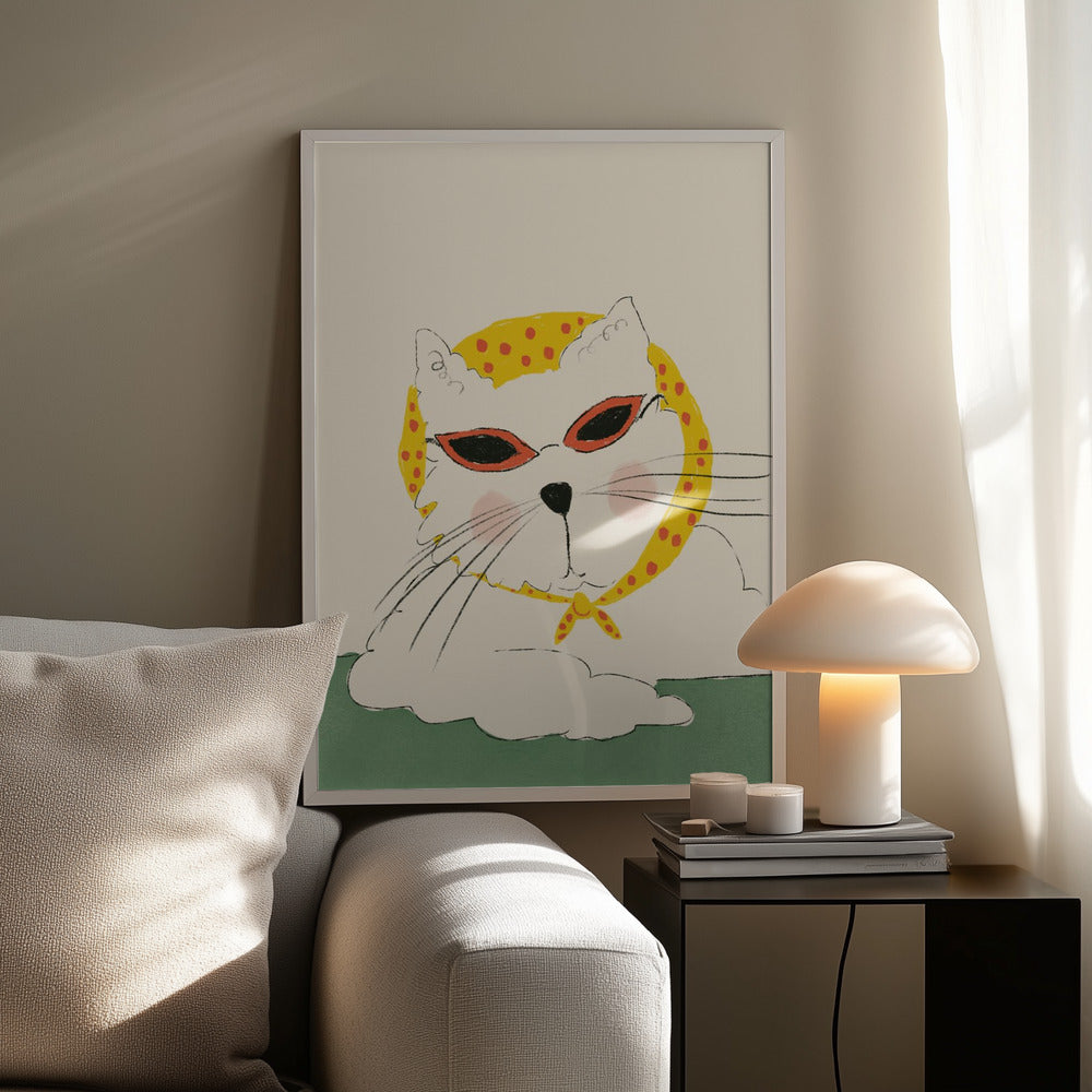 Chic Feline Pose | Poster