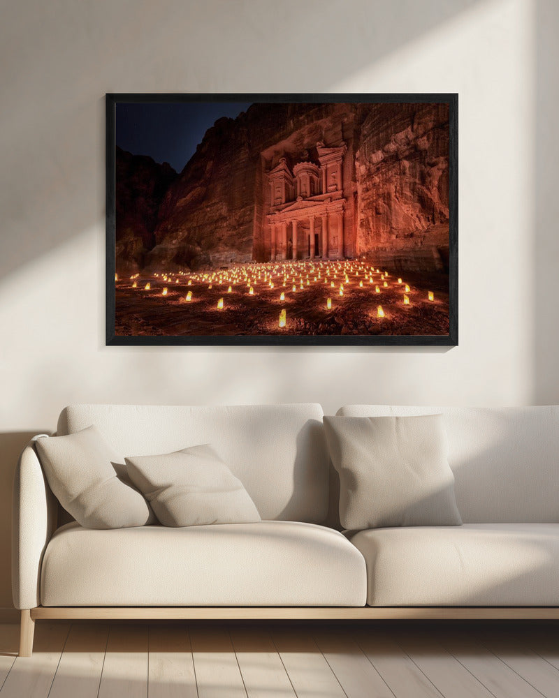 Petra by Night | Canvas
