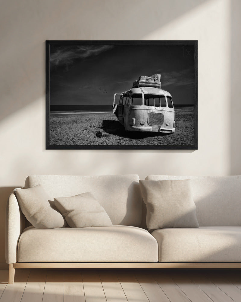 Beached Bus | Canvas