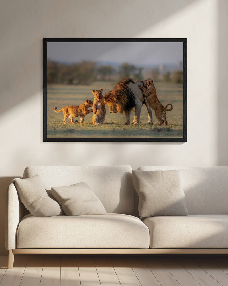 Dad and kids | Canvas