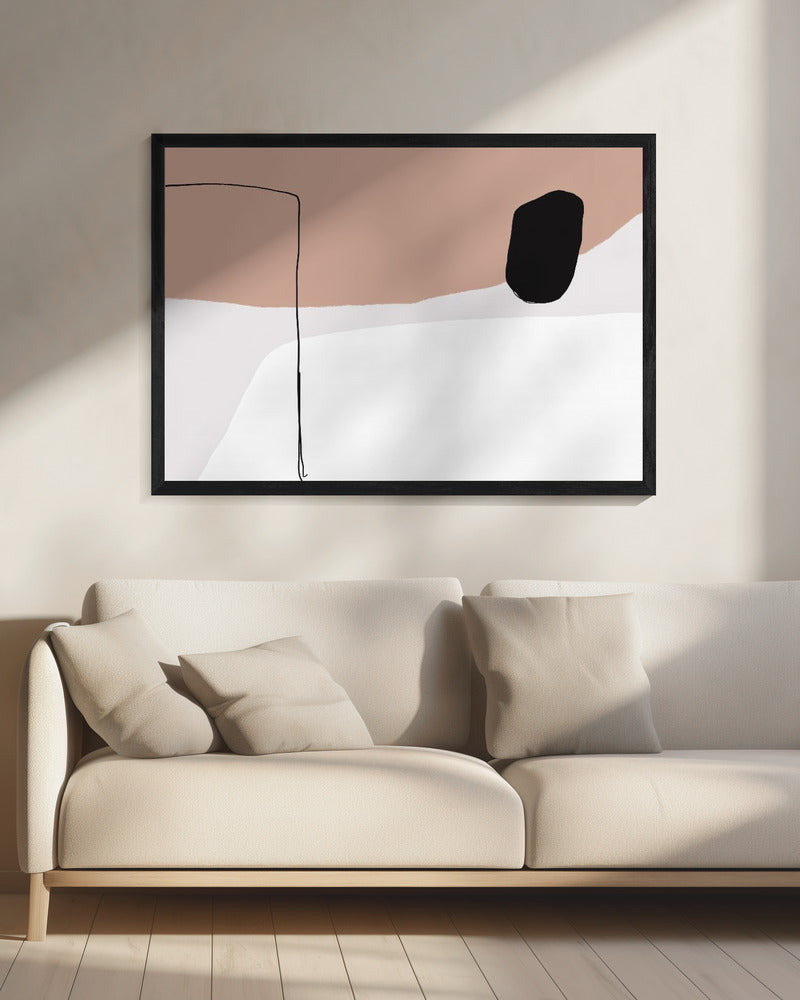 Minimalist Bold Black Shapes | Canvas