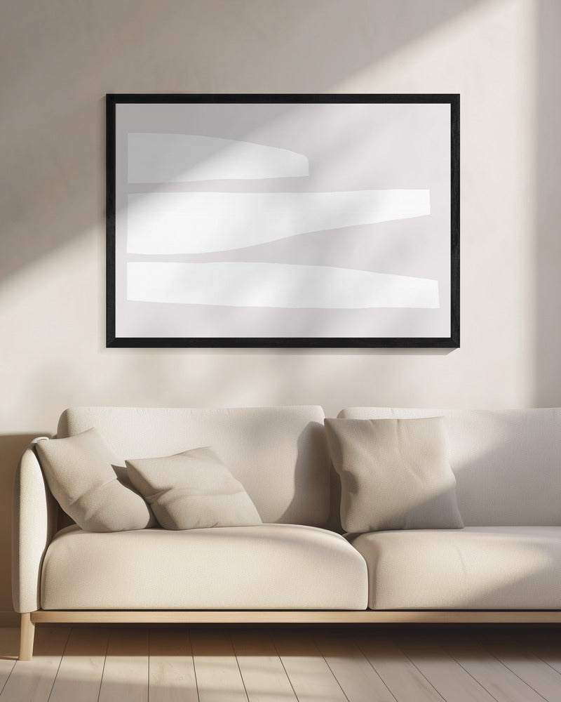 Minimalist White Shapes | Canvas