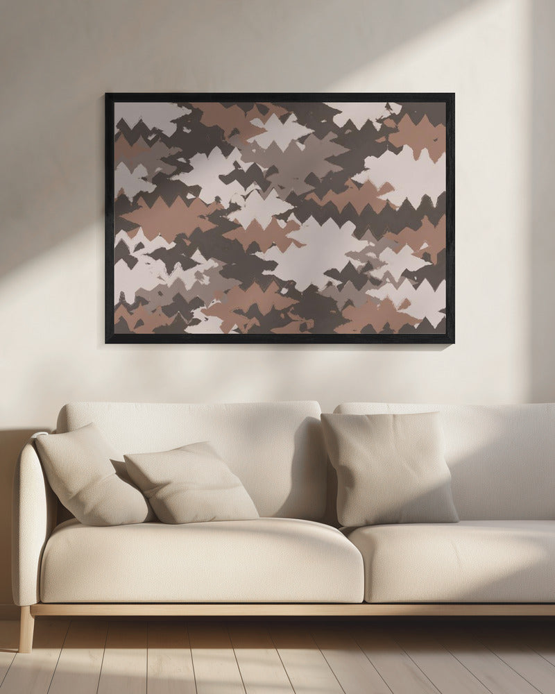 Zigzag Earth Tones | Canvas