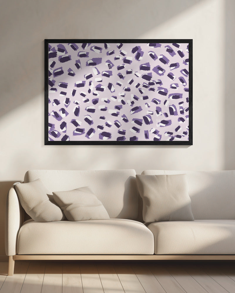 Purple Brush Dance | Canvas