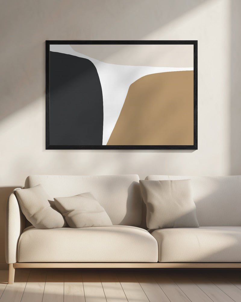 Geometric Shapes in Neutral Tones | Canvas