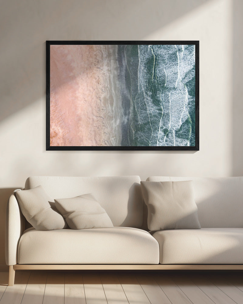 Pink and blue coastal | Canvas