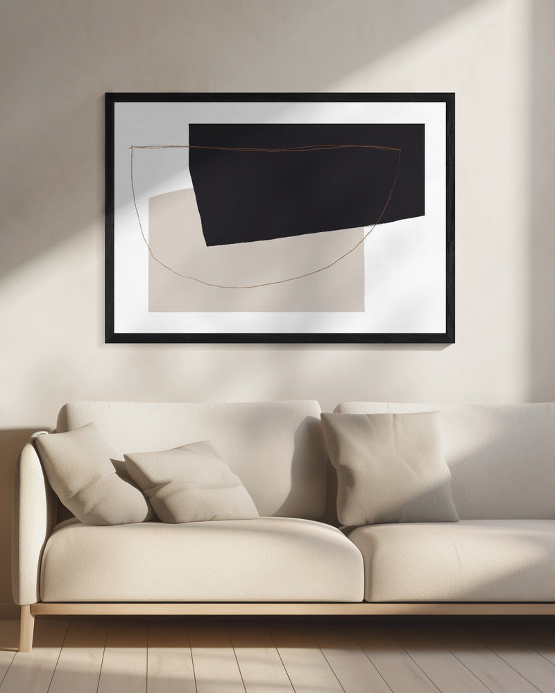 Curved Abstract Harmony | Canvas