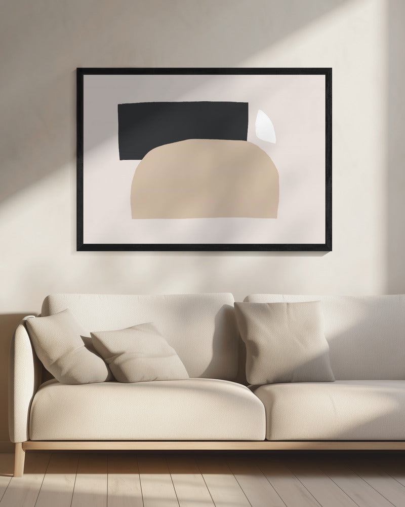 Geometric Shapes In Neutral Tones | Canvas