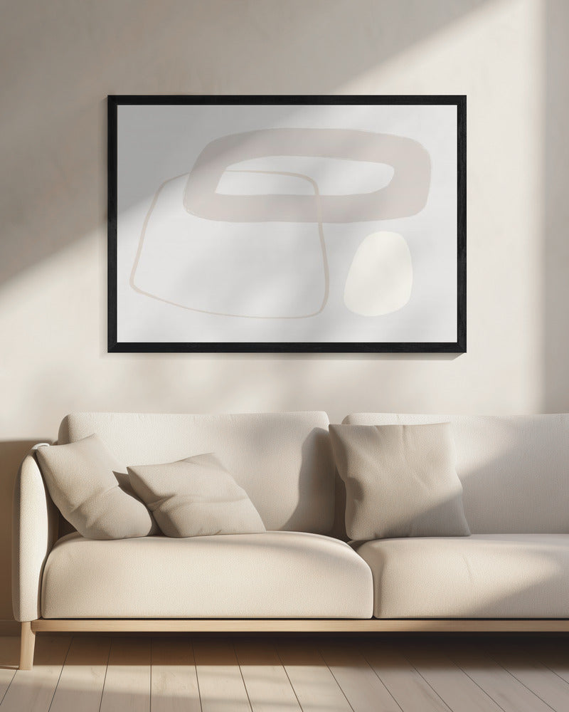 Soft Geometric Shapes And Muted Neutral Tones | Canvas