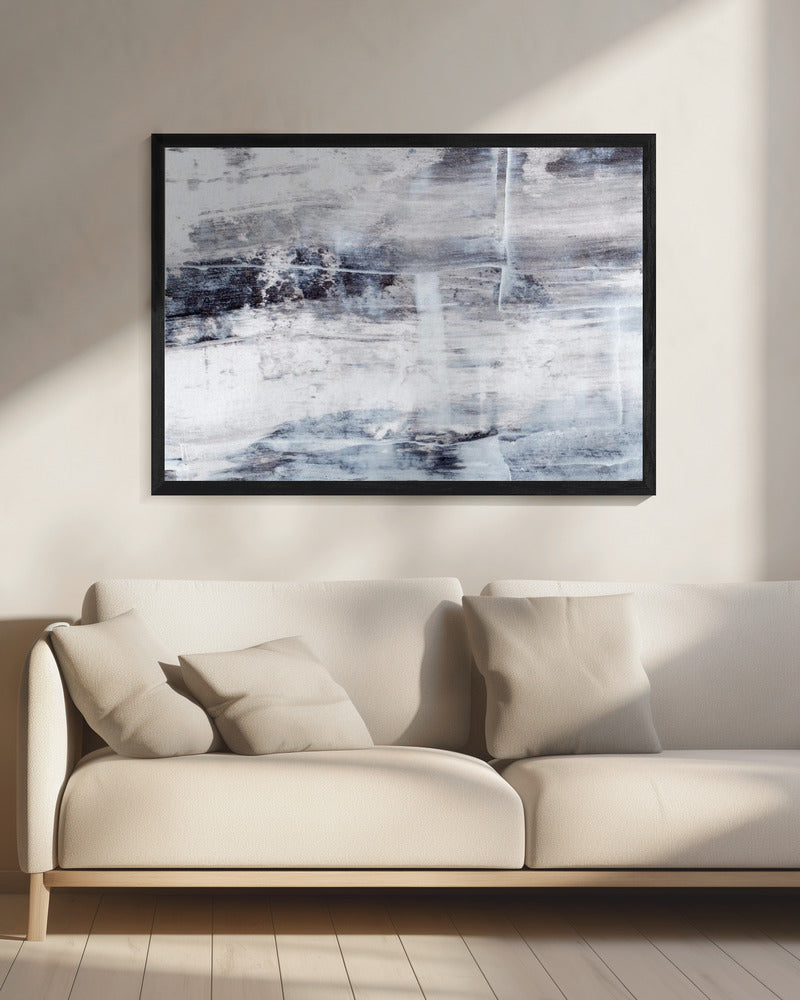 Textured Blend Of Gray And White Shades | Canvas
