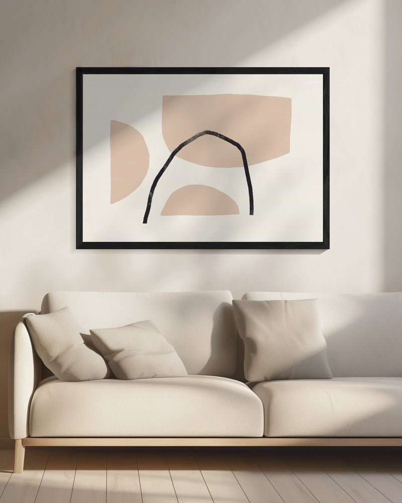 Geometric Shapes In Earthy Tones | Canvas