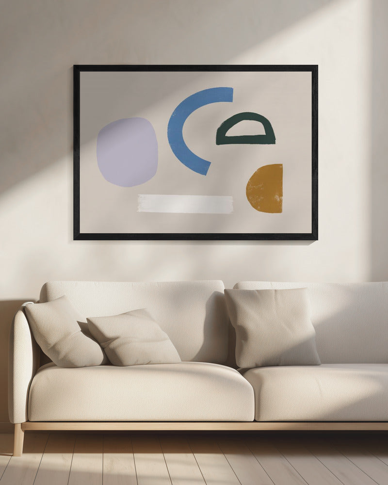 Minimalist Shapes in Muted Colors | Canvas