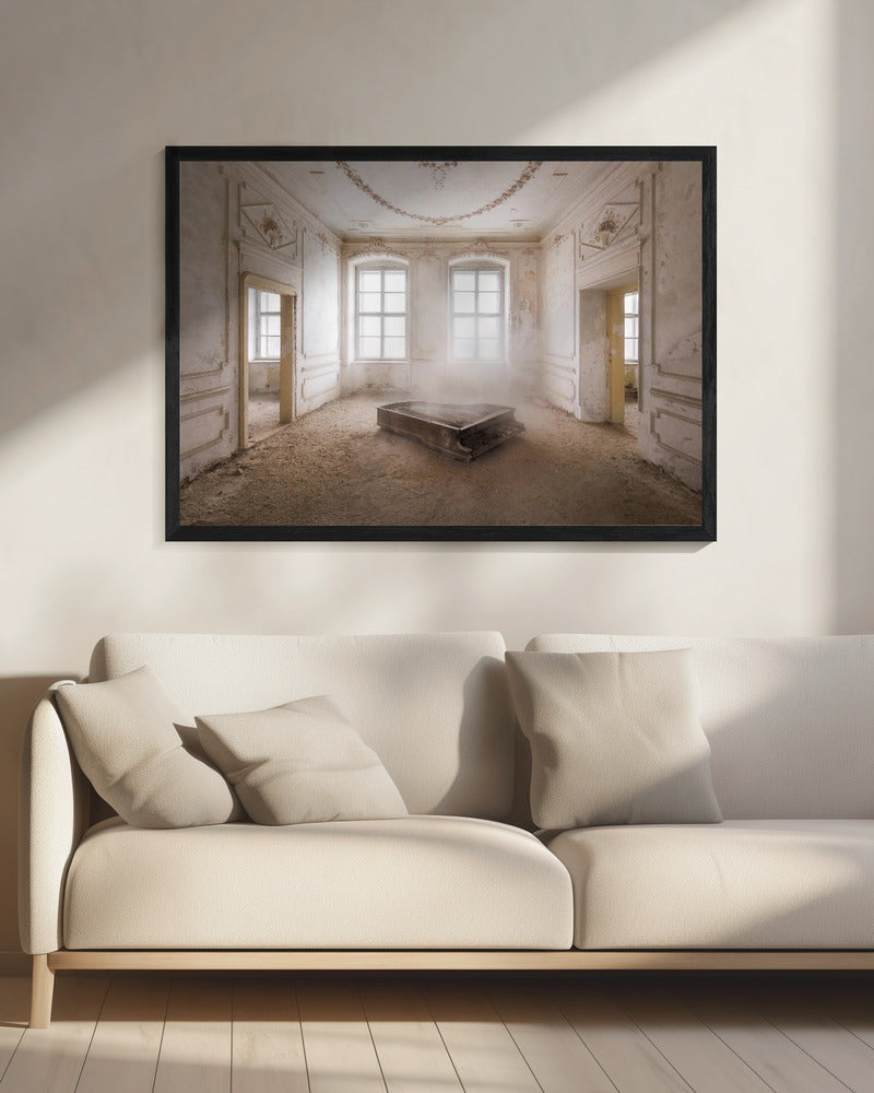 Abandoned Piano in the Dust | Canvas