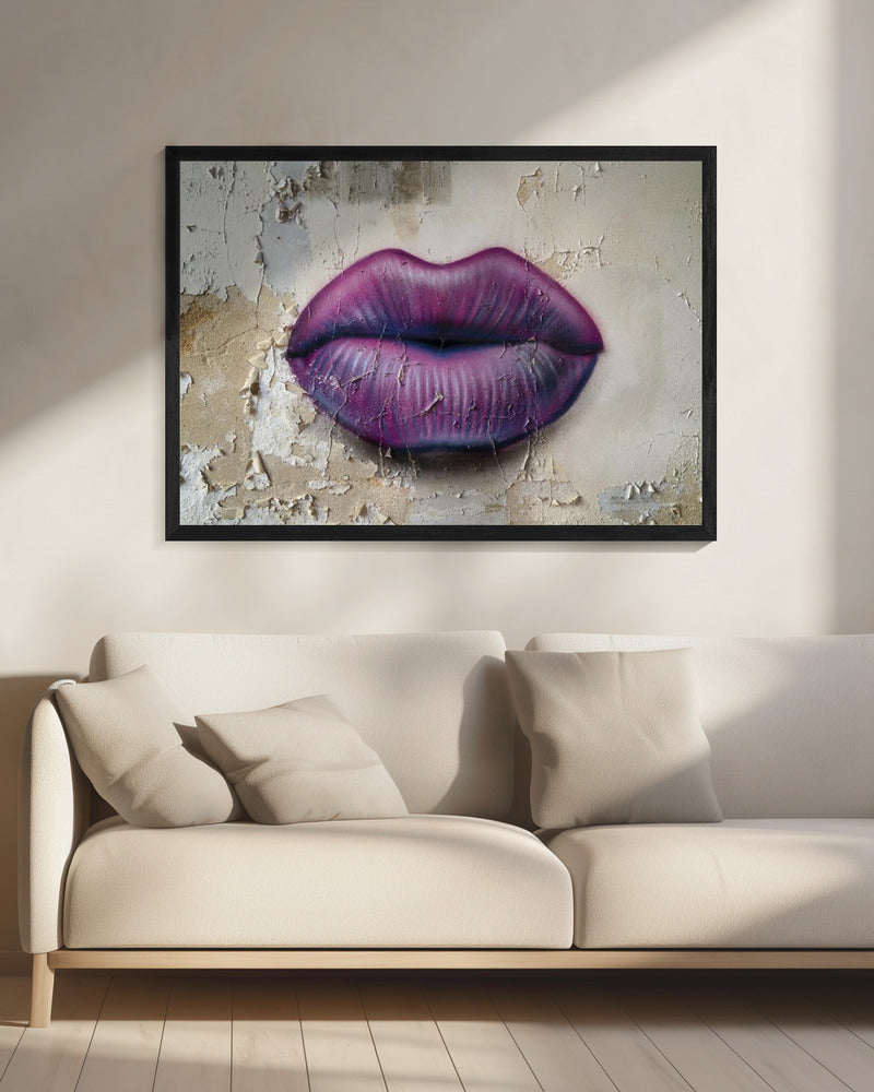 Lips on the Wall | Canvas