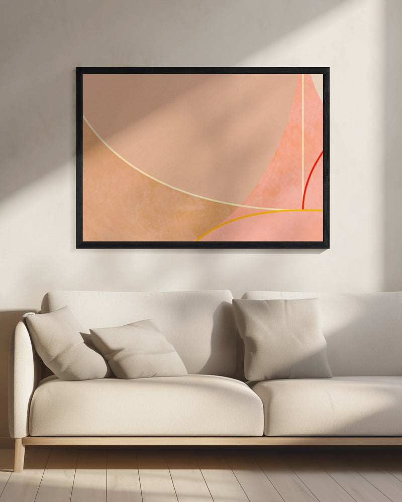 Mid Century Curry Yellow Blush Spring | Canvas