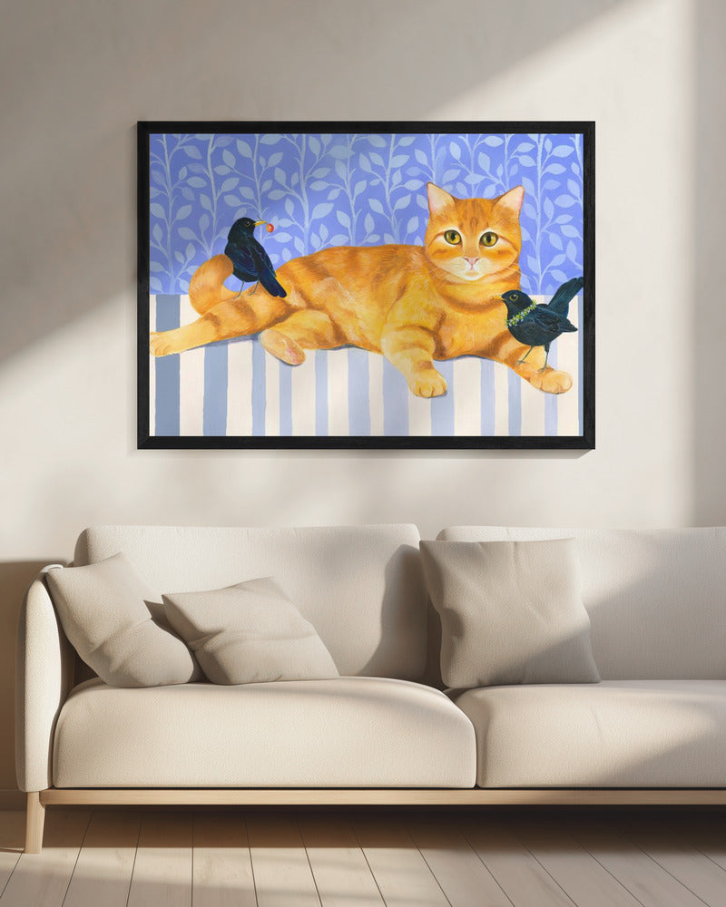 Relaxed Orange Tabby Cat | Canvas