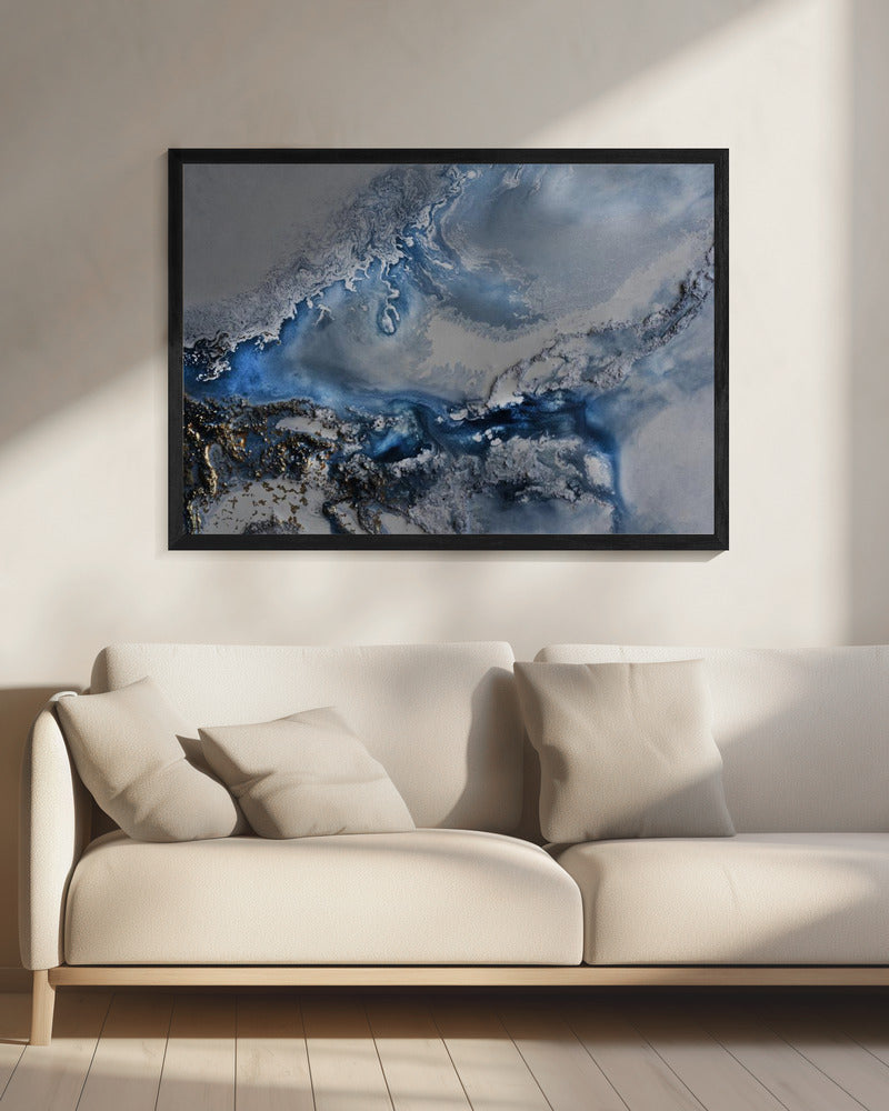 Abstract GREY blue - Arctic Waters | Canvas