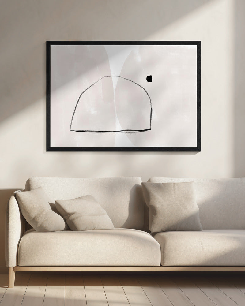 Simple Arch Shape And A Small Square Dot | Canvas