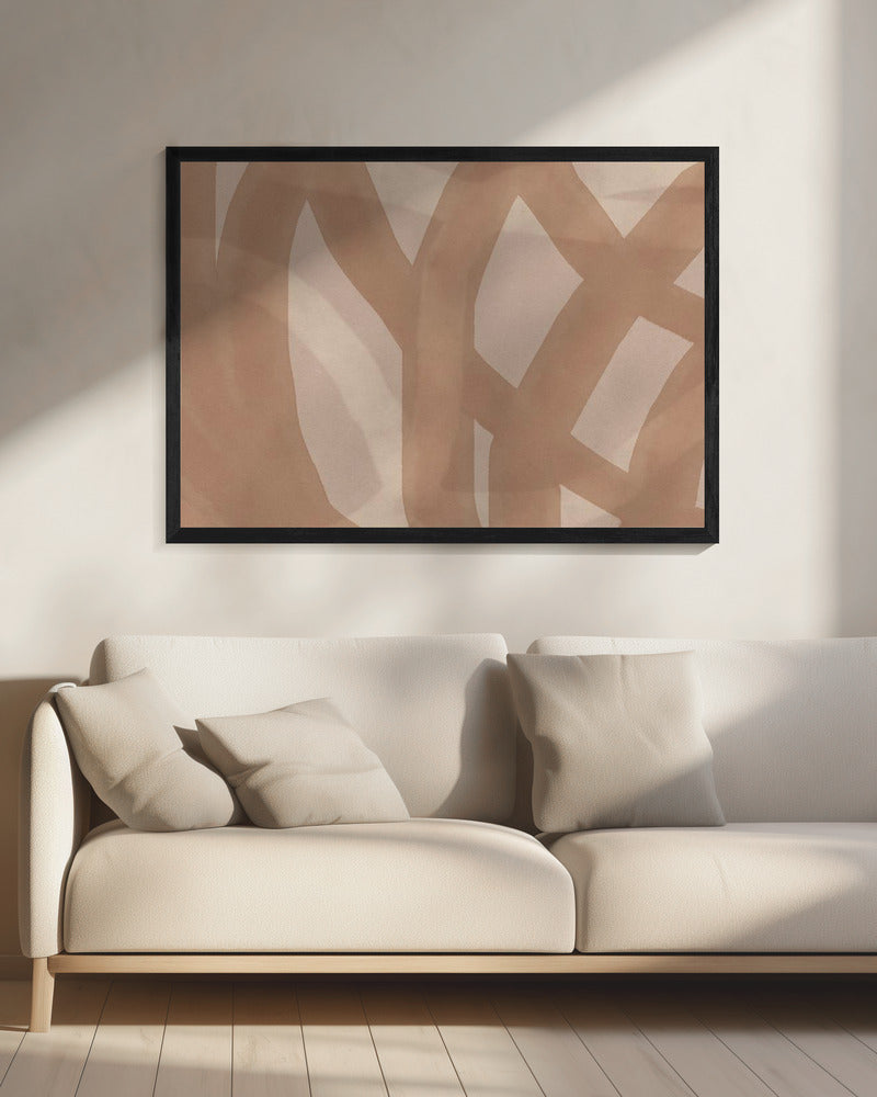 Neutral Abstract Watercolor In Nude and Pastel  9 | Canvas